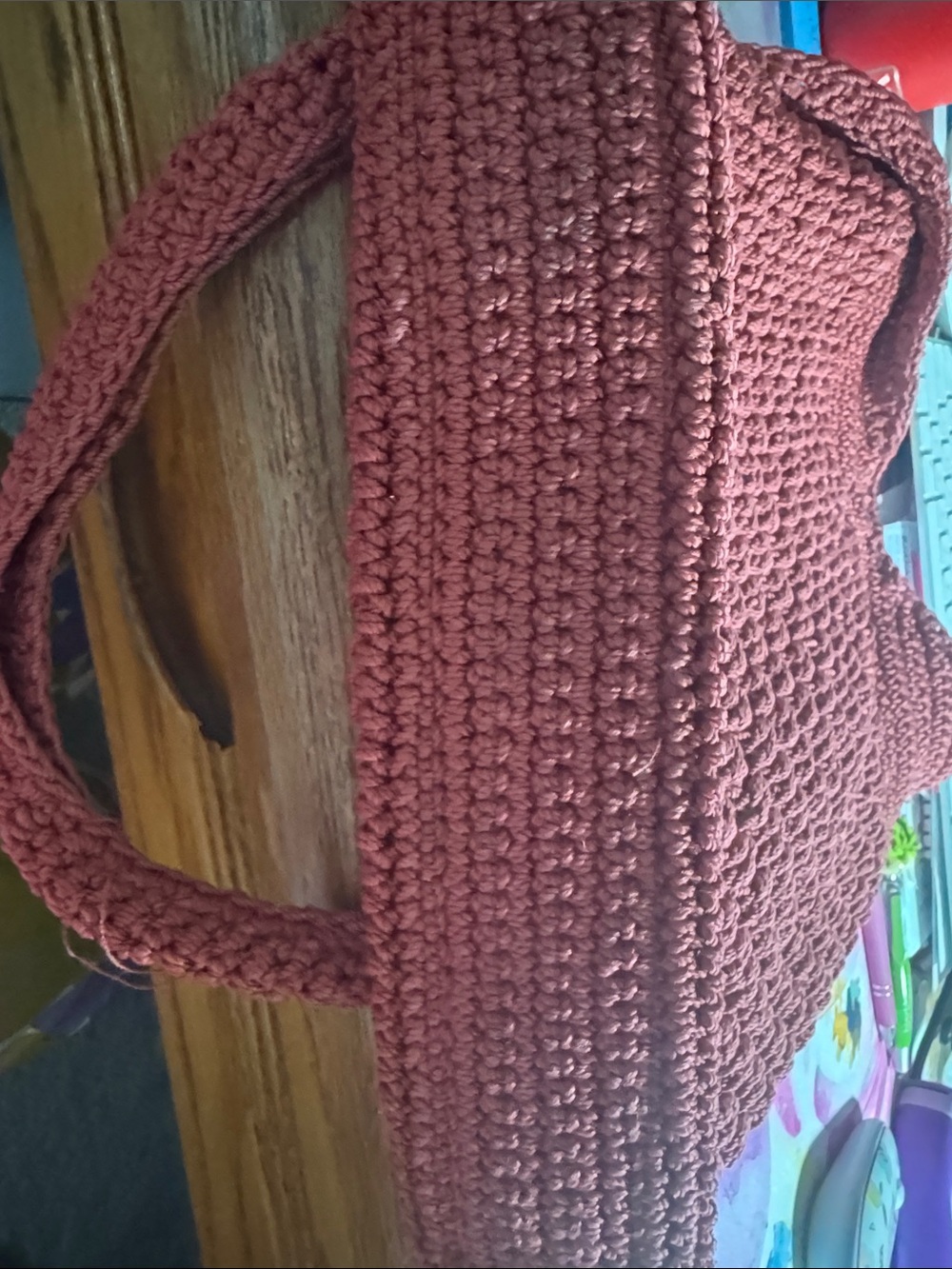 The Sak Crocheted Shoulder Bag - Rose Brown